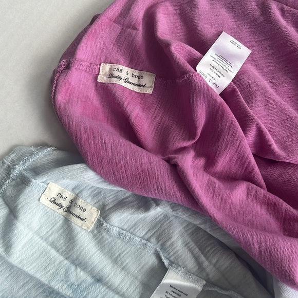 Rag & bone crew neck tie dye t-shirts lot of 2 M - Picture 4 of 5